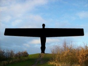 What the Angel of the North may have to look like in pictures that aren't approved (Wikimedia Commons)