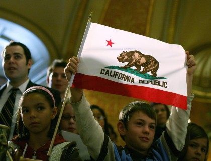 California flag (Justin Sullivan / Getty)