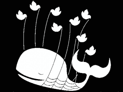 Twitter fail whale stencil (Wapster / Flickr / CC / Cropped)