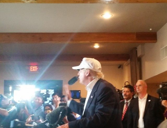 Presidential candidate Donald Trump fires back at the verbal attack that came from a Telem