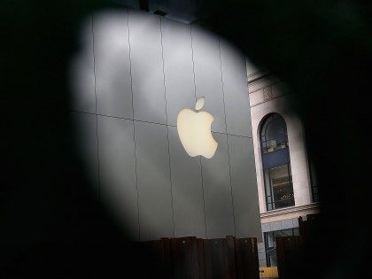 Apple logo darkness (Justin Sullivan / Getty)