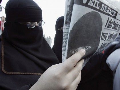 Muslims Demonstrate Against Ministers Comments On Veiling