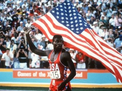 Carl Lewis Los Angeles Olympics (AFP / Getty)