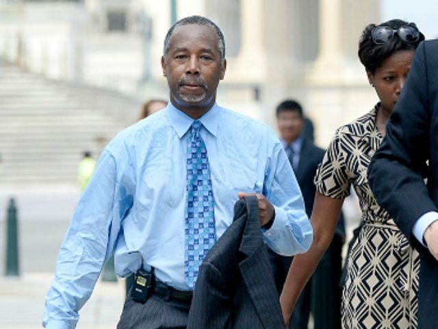 Republican presidential candidate Dr. Ben Carson attends an anti-abortion rally opposing f