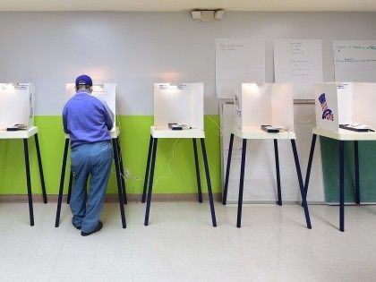 Empty Polling Place California (Frederic J. Brown / AFP / Getty)