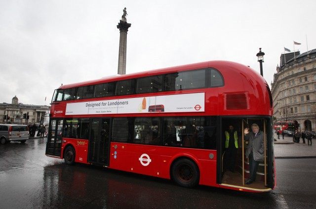 Mayor Of London Boris Johnson Marks The Arrival Of The First New Bus For London