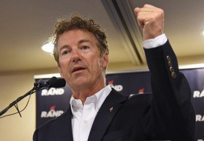Presidential Candidate Rand Paul Campaigns In Las Vegas