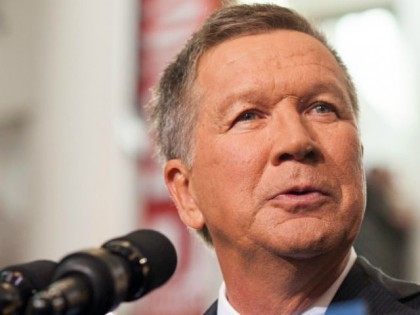Ohio Governor John Kasich gives his speech announcing his 2016 Presidential candidacy at the Ohio Student Union, at The Ohio State University on July 21, 2016 in Columbus, Ohio. Kasich became the 16th candidate to officially enter the race for the Republican presidential nomination.