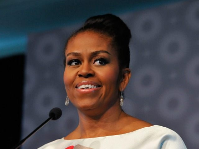 First Lady of the Unites States Michelle Obama speaks at the 2015 MORE Impact Awards Lunch