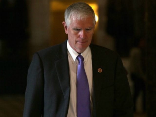 U.S. Rep. Mo Brooks (R-AL) on his way to the House Chamber for a procedural vote on the Ho