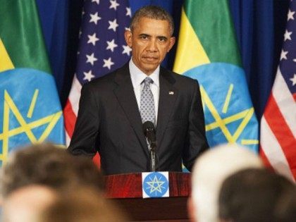 t Barack Obama speaks during a joint press conference with Prime Minister of Ethiopia Hail