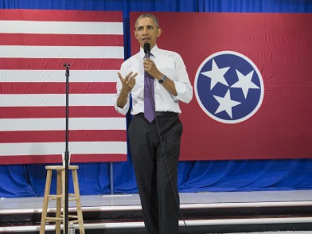 US President Barack Obama speaks about the Affordable Care Act, known as Obamacare, at Taylor Stratton Elementary School in Nashville, Tennessee, July 1, 2015.