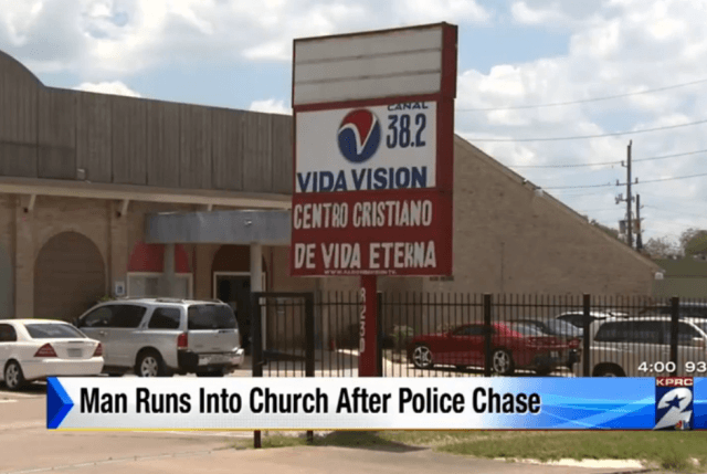 Police Chase Church Break-in