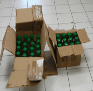 Liquid meth seized by the Mexican military. 