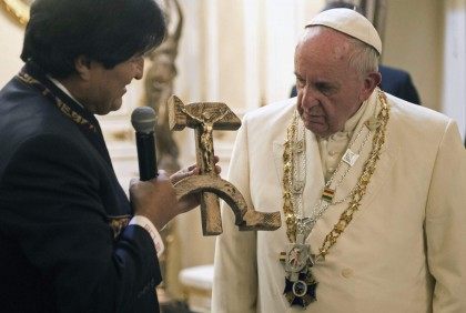 Francis, Evo Morales