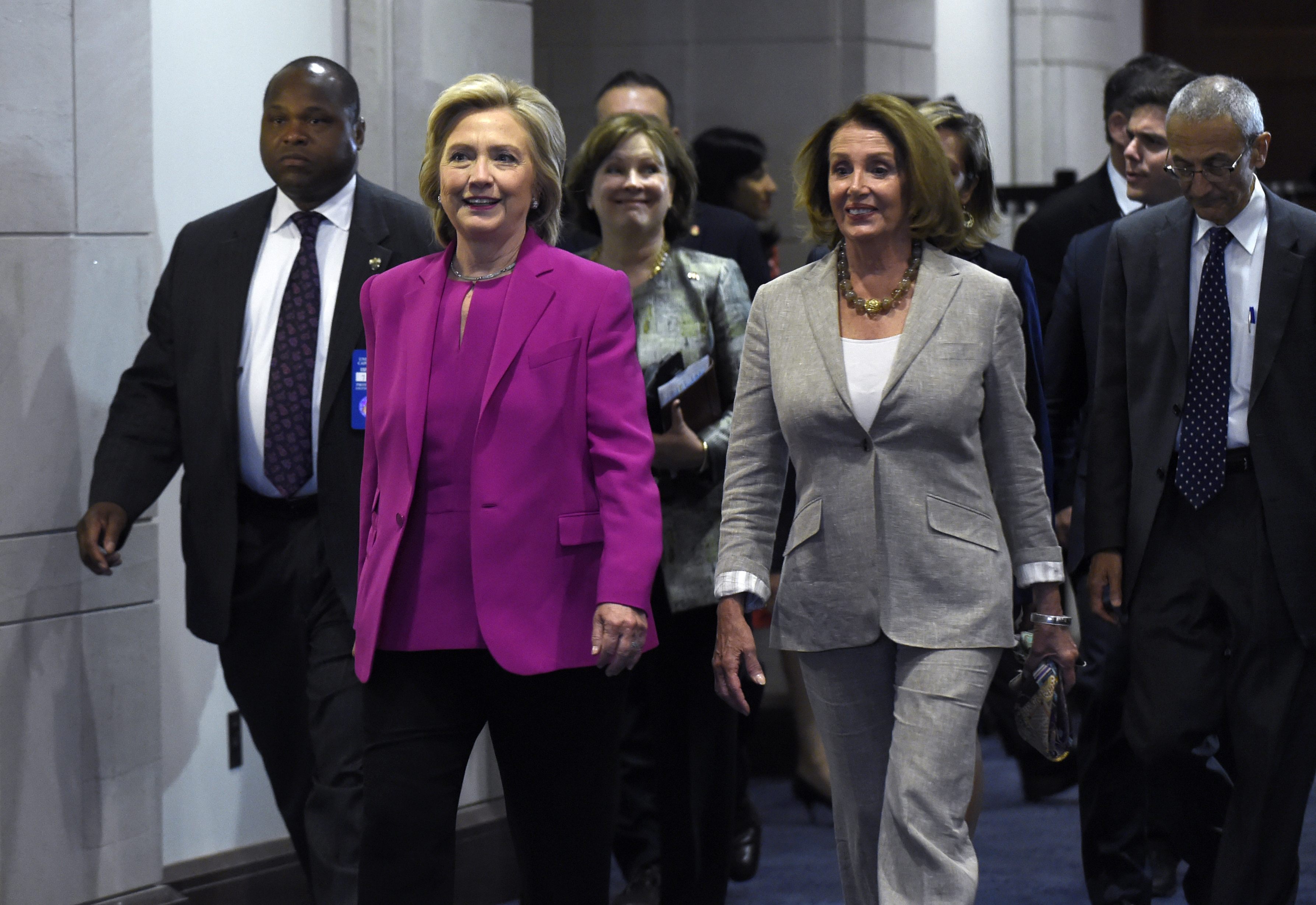Nancy Pelosi with 2016 Presidential Candidate Hillary Clinton