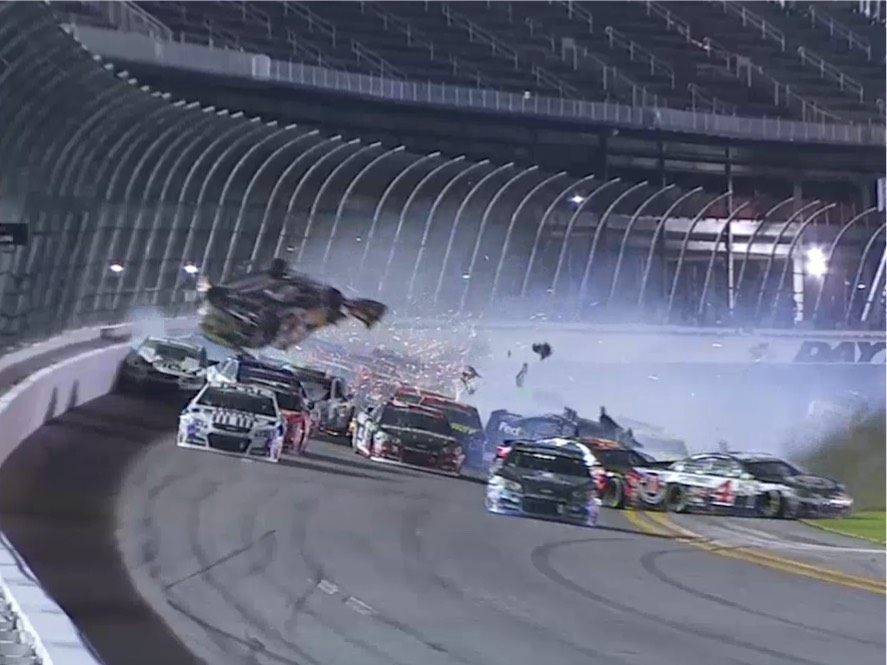 Watch Austin Dillon Flips Into Catch Fence at Daytona During Wild Finish