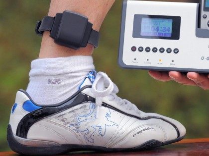 Ankle monitor bracelet (Kim Jae-Hwan / AFP / Getty)