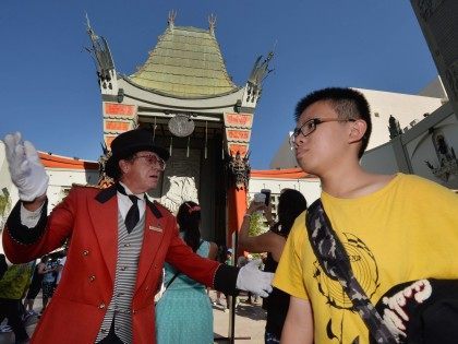 Chinese tourists theater (Mark Ralson / AFP / Getty)