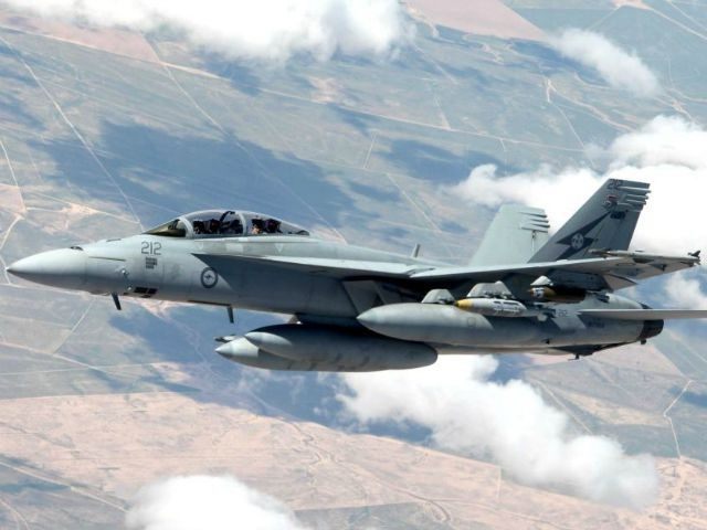 Royal Australian Air Force (RAAF) F/A-18F Super Hornet over Iraq to bomb Islamic State terrorists.