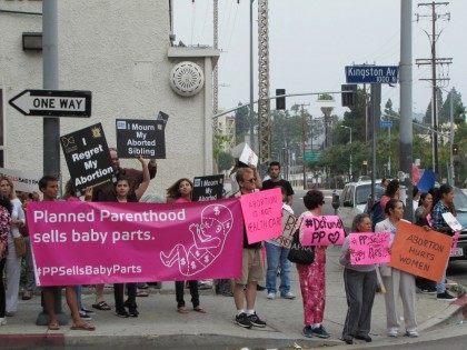 Planned Parenthood protest San Diego (Michelle Moons / Breitbart News)