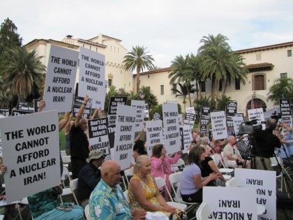 Iran rally Santa Barbara (Michelle Moons / Breitbart News)