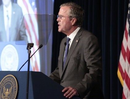 Jeb Bush Reagan Library (Jonathan Alcorn / Getty)