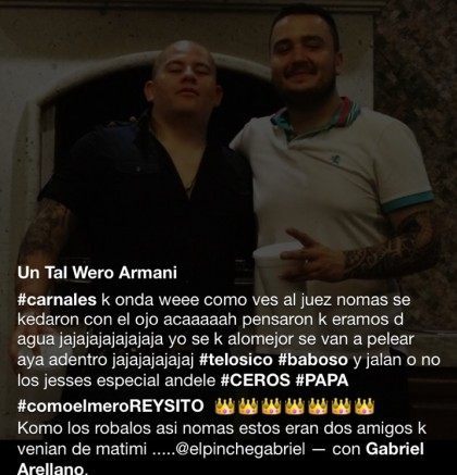 A post by alleged Gulf Cartel Commander Jesus Garcia where he brags about bribing his way out of jail