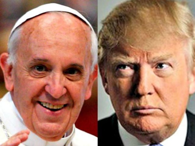 Pope Francis (L) and Donald Trump AP Photos