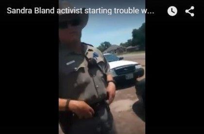 Sandra Bland Activist verbally assaults trooper