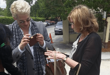 Milo Yiannopoulos and AEI's Christina Hoff Sommers check Twitter for news