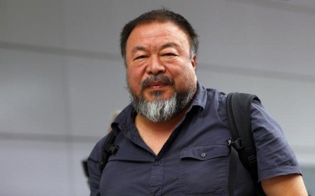 Dissident Chinese artist Ai Weiwei leaves the airport in Munich