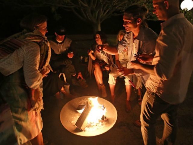 Guest cooked smores on a open fire during The Surfrider Foundation Two Coasts: One Ocean A