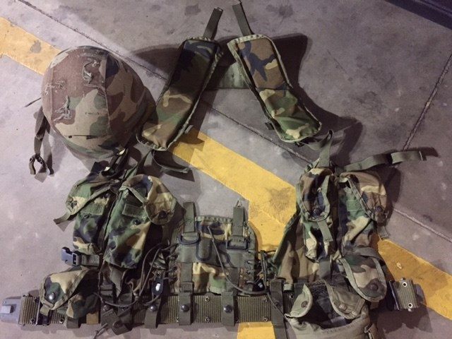 Combat helmet and tactical vest worn by Aziz to church in Texas. (Photo: Smith County Sheriff's Office)