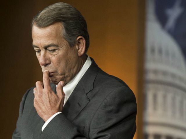 peaker of the House John Boehner speaks during a press conference on Capitol Hill in Washi