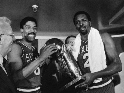 Dr. J and Moses Malone AP