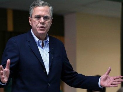 Republican presidential candidate and former Florida Gov. Jeb Bush speaks during a town ha