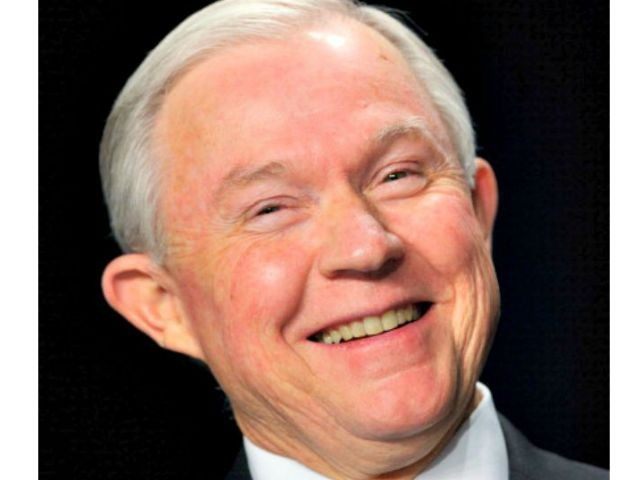 Jeff Sessions smiling AFP