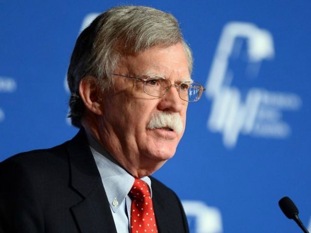 Former United States ambassador to the United Nations John Bolton speaks during the Republ