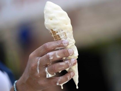 Melting ice cream (Loic Venanve / AFP / Getty)