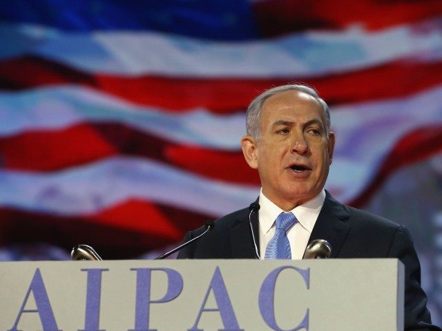 Netanyahu at AIPAC (Mark Wilson / Getty)