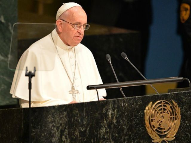 Pope speaks UN Getty