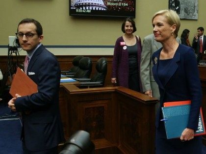 Cecile Richards, president of Planned Parenthood Federation of America Inc. arrives to tes