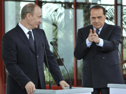 Putin and Berlusconi