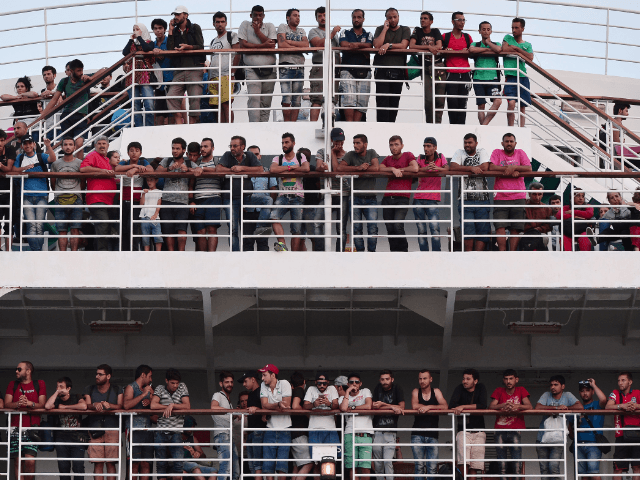Migrants, Ferry, Greece,
