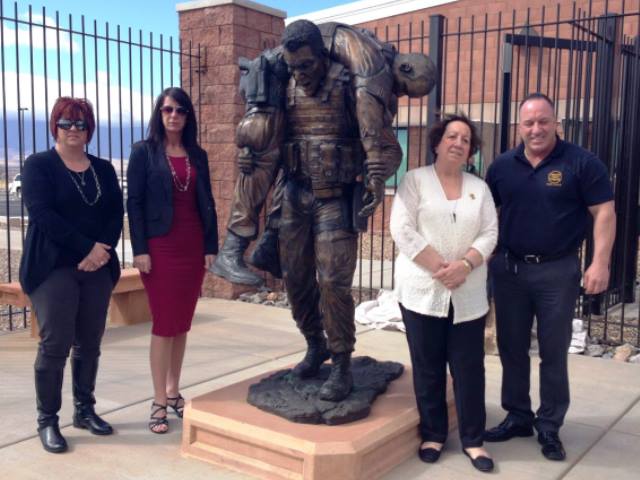 Brian Terry statue located at the Brian Terry Border Patrol Station in Southern Arizona