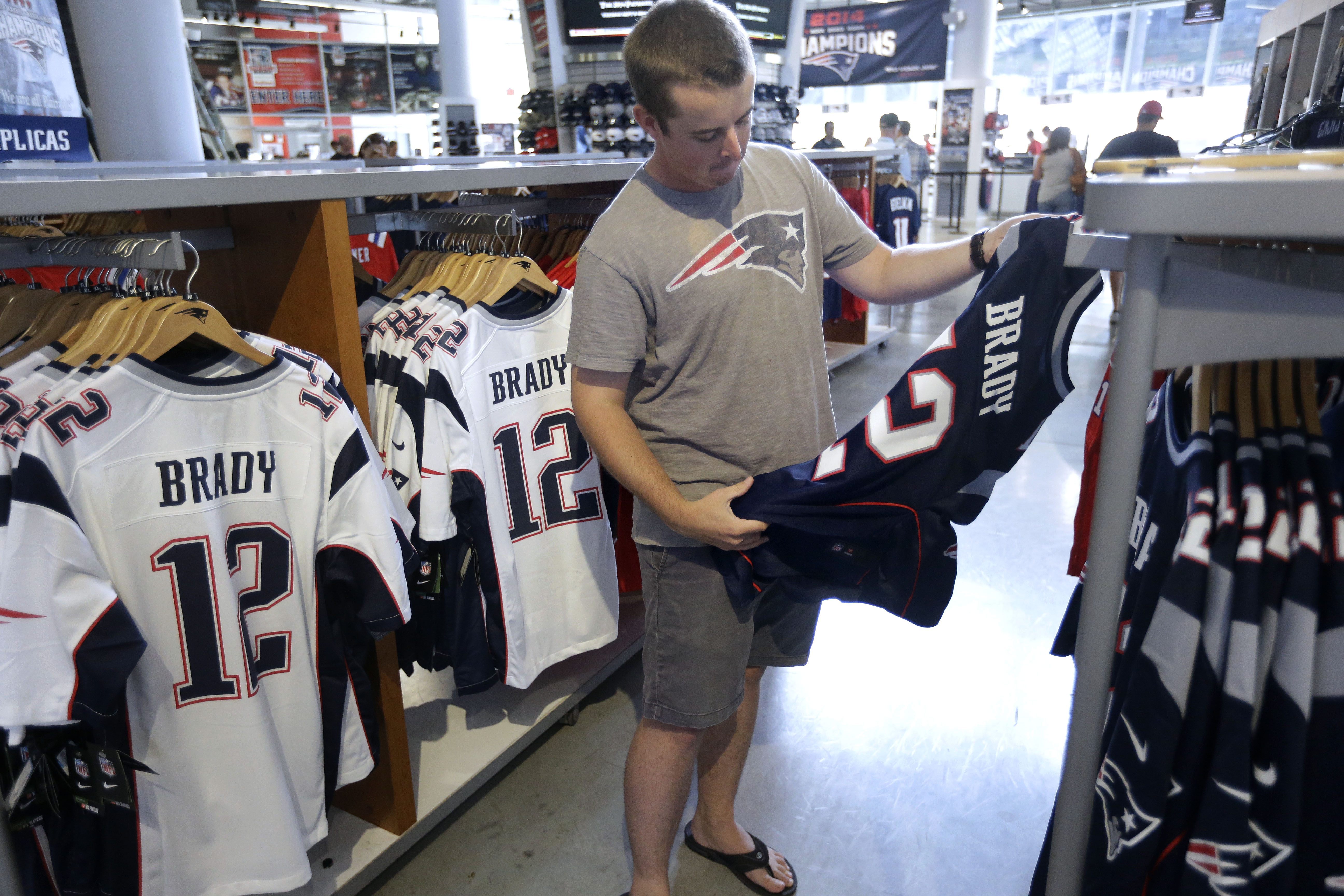 brady jersey sales