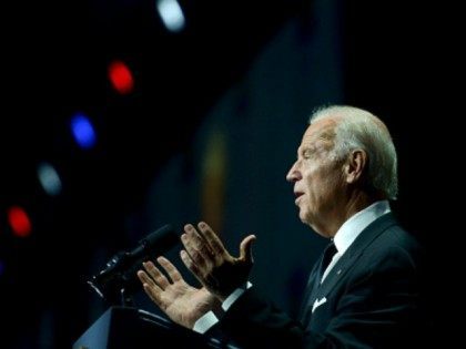 Vice President Joe Biden speaks at Walter E. Washington Convention Center on October 3, 20