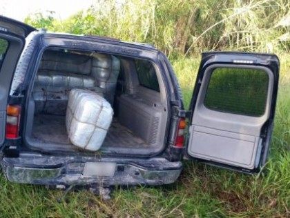 Bundles of marijuana inside suburban