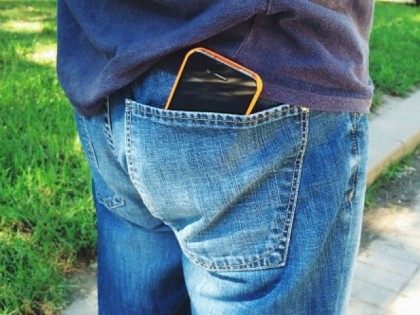 Cellphone in pocket